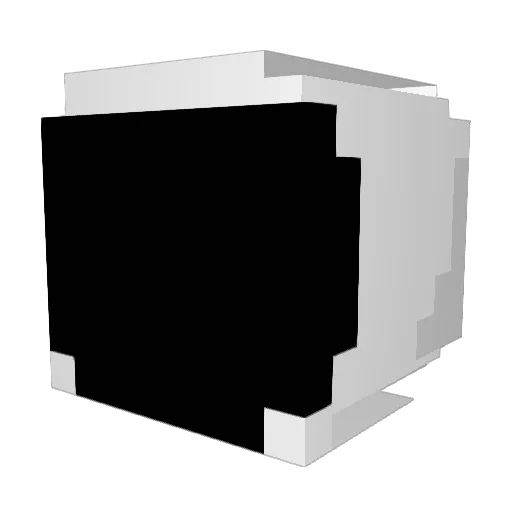 TheRedRacoon Minecraft avatar head, 3D render