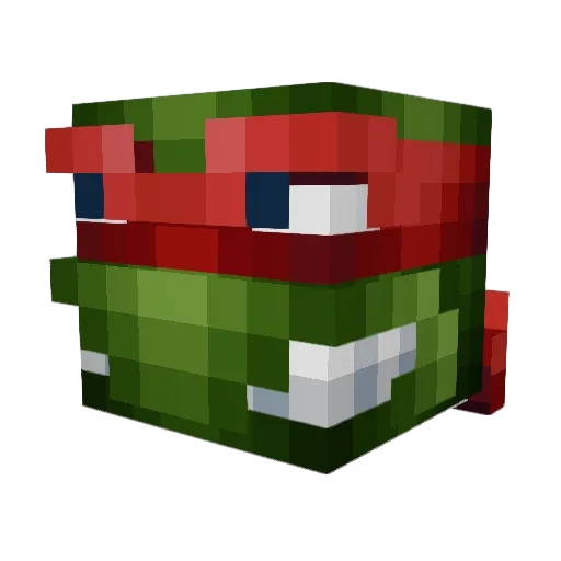TheRedRhyno Minecraft avatar head, 3D render