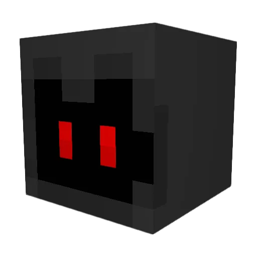 TheRedRoboDino Minecraft avatar head, 3D render