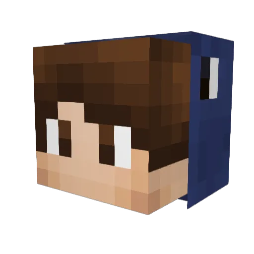 TheReekabus Minecraft avatar head, 3D render