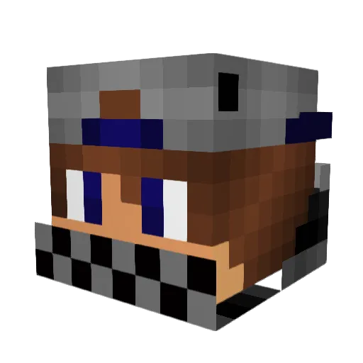 TheReeper Minecraft avatar head, 3D render