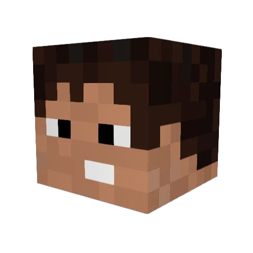 TheReplicator Minecraft avatar head, 3D render