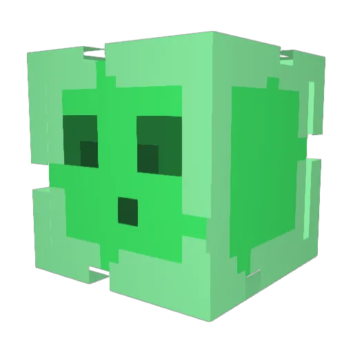 TheRestartButton Minecraft avatar head, 3D render