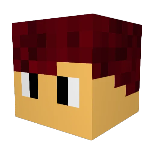 TheRex8998 Minecraft avatar head, 3D render