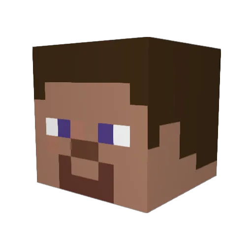TheRichestTea Minecraft avatar head, 3D render