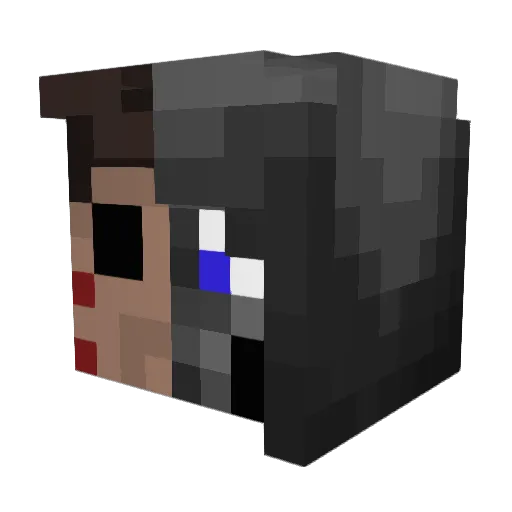 TheRickMaster Minecraft avatar head, 3D render