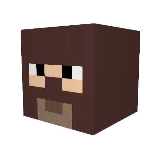 TheRiddler10 Minecraft avatar head, 3D render