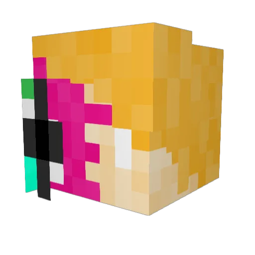 TheRingfinder Minecraft avatar head, 3D render