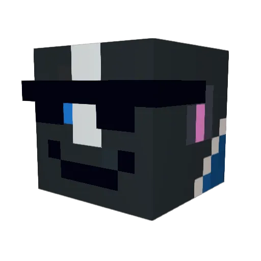 TheRinoGaming Minecraft avatar head, 3D render