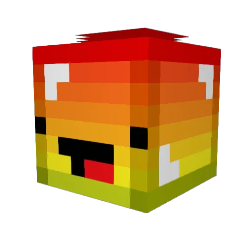 TheRirreOP Minecraft avatar head, 3D render