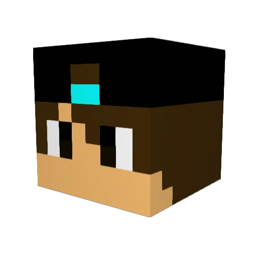 TheRitz Minecraft avatar head, 3D render