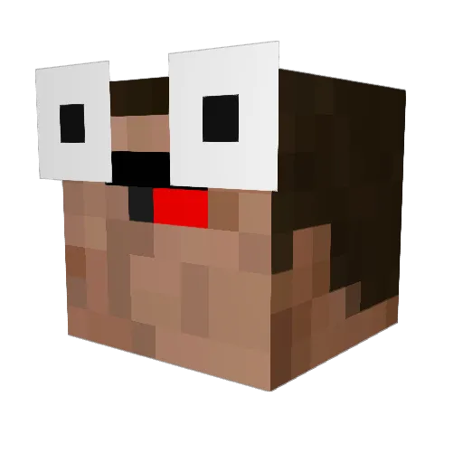 TheRizy Minecraft avatar head, 3D render