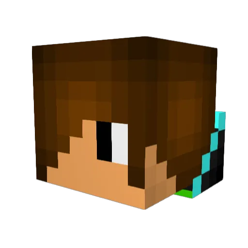 TheRoKo1337 Minecraft avatar head, 3D render