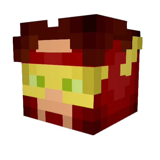 TheRoboToad Minecraft avatar head, 3D render