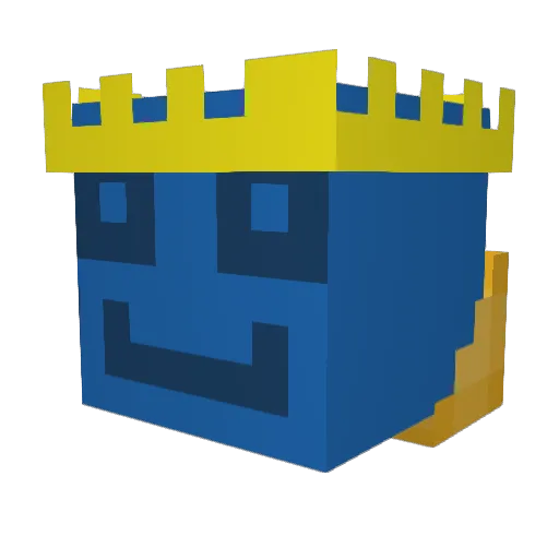 TheRobotRoddy Minecraft avatar head, 3D render