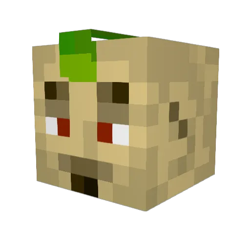 TheRobsynth Minecraft avatar head, 3D render