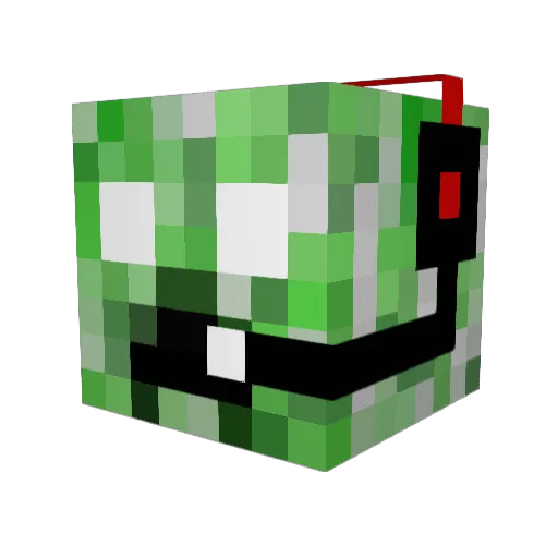 TheRocker4799 Minecraft avatar head, 3D render
