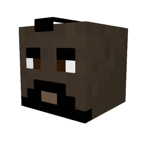 TheRodsss Minecraft avatar head, 3D render