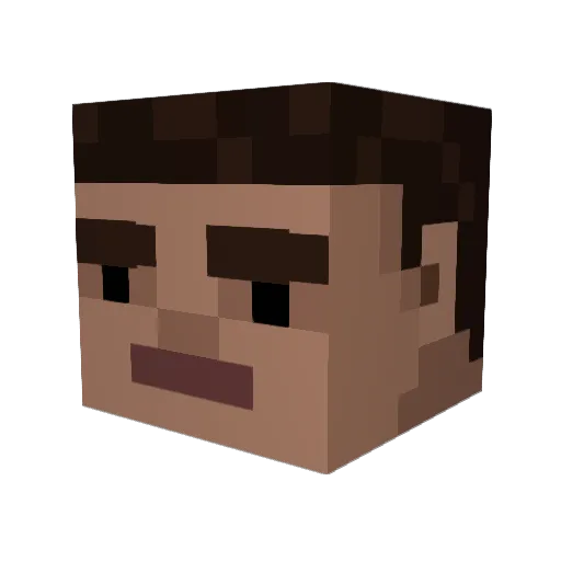 TheRoggen Minecraft avatar head, 3D render