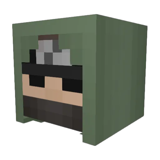 TheRogue141 Minecraft avatar head, 3D render