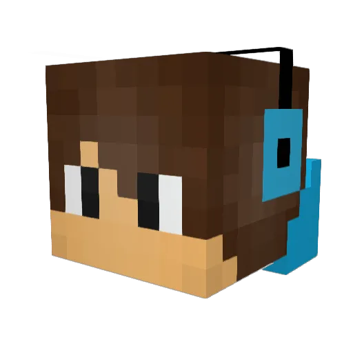 TheRomka01 Minecraft avatar head, 3D render