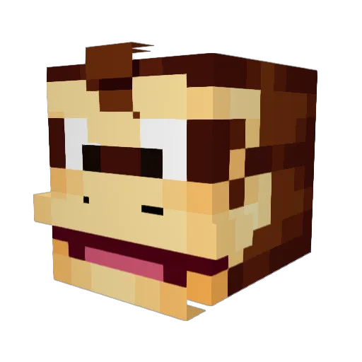TheRopixel Minecraft avatar head, 3D render