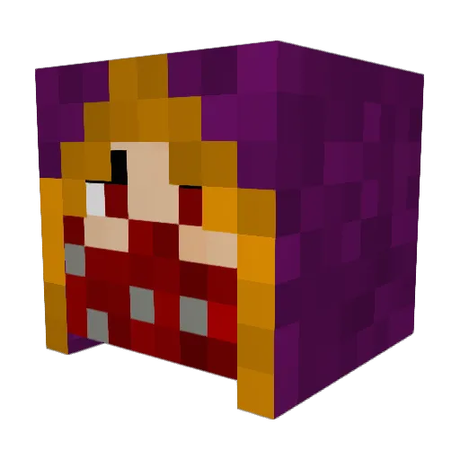 TheRosie484 Minecraft avatar head, 3D render