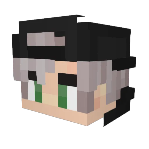 TheRoxer17 Minecraft avatar head, 3D render