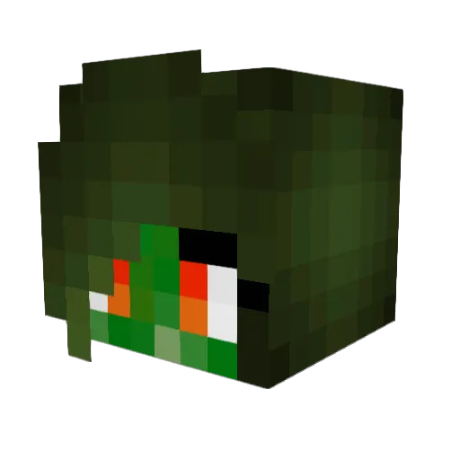 TheRoyalAsh Minecraft avatar head, 3D render