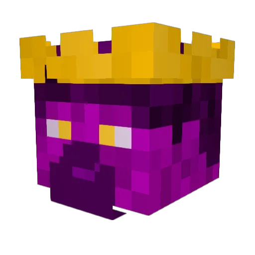 TheRoyalGrape Minecraft avatar head, 3D render