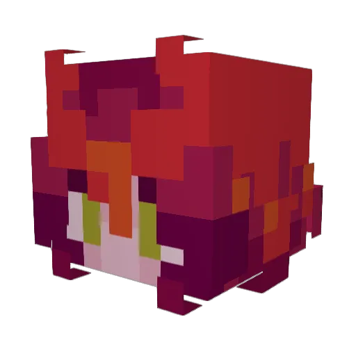 TheRozeh Minecraft avatar head, 3D render