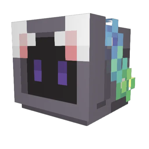 TheRubberBoy Minecraft avatar head, 3D render