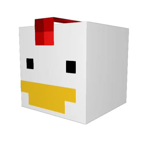 TheRuby77 Minecraft avatar head, 3D render