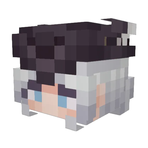 TheRumanex Minecraft avatar head, 3D render