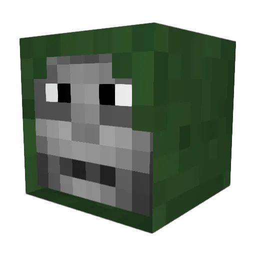 TheRumby Minecraft avatar head, 3D render