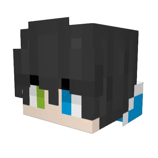 TheRushBro57 Minecraft avatar head, 3D render