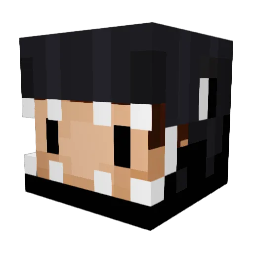 TheRushPvP Minecraft avatar head, 3D render