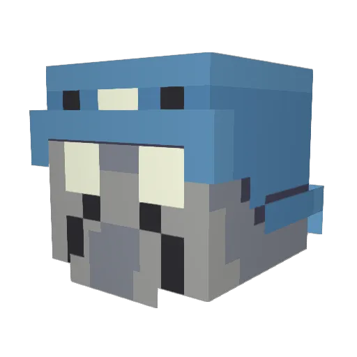 TheRussian777 Minecraft avatar head, 3D render