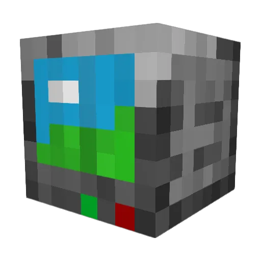 TheS0siska Minecraft avatar head, 3D render