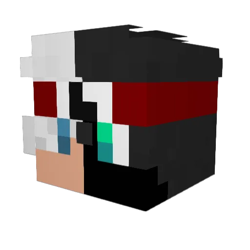 TheSaintAPER Minecraft avatar head, 3D render