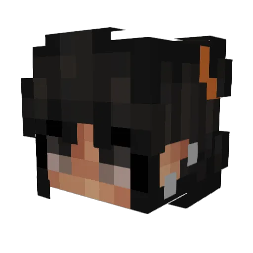 TheSakura24 Minecraft avatar head, 3D render