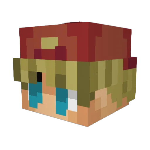 TheSalamiCat Minecraft avatar head, 3D render