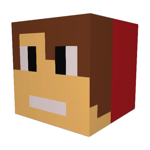 TheSam23 Minecraft avatar head, 3D render