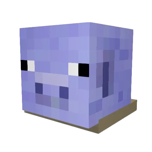 TheSapphirePig Minecraft avatar head, 3D render