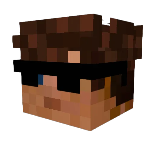 TheSargeant Minecraft avatar head, 3D render