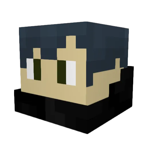 TheSariax_YT Minecraft avatar head, 3D render