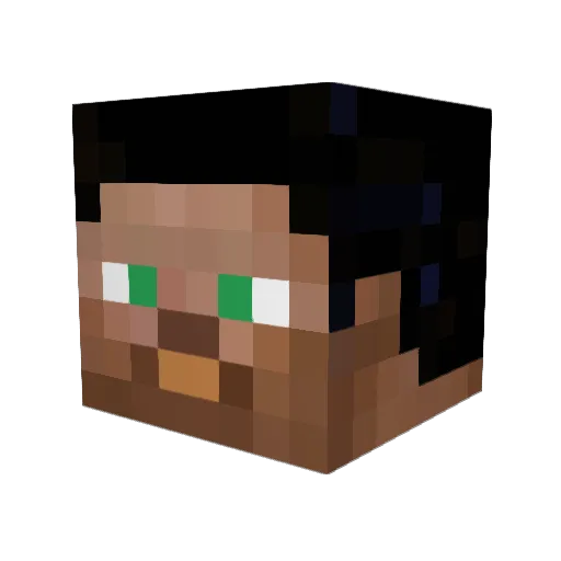 TheSatek Minecraft avatar head, 3D render