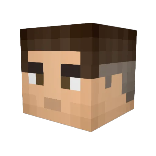 TheSauceGuy616 Minecraft avatar head, 3D render