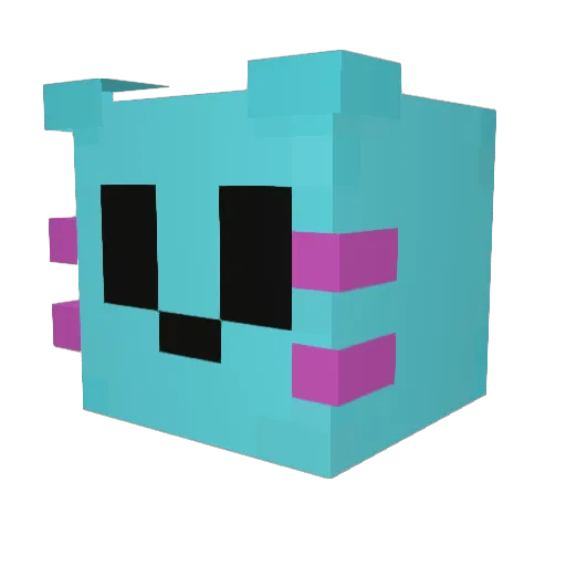 TheScarletShrimp Minecraft avatar head, 3D render