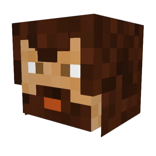 TheScarvedInsect Minecraft avatar head, 3D render